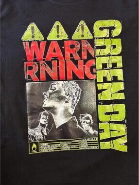 Green Day Warning T Shirt Size XL VGC!